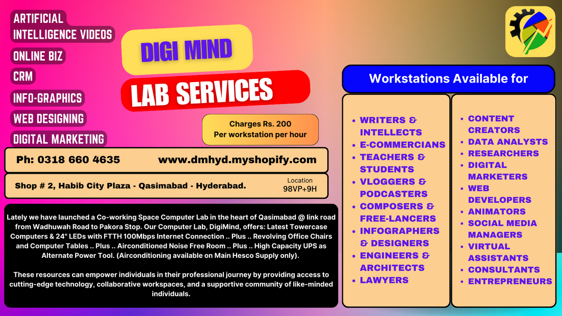 Internet Cafe in Hyderabad Sindh